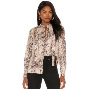 EUC All Saints Toni Arietta Animal Print Shirt